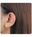 10mm CZ Stones Ear Cuff EC-1147